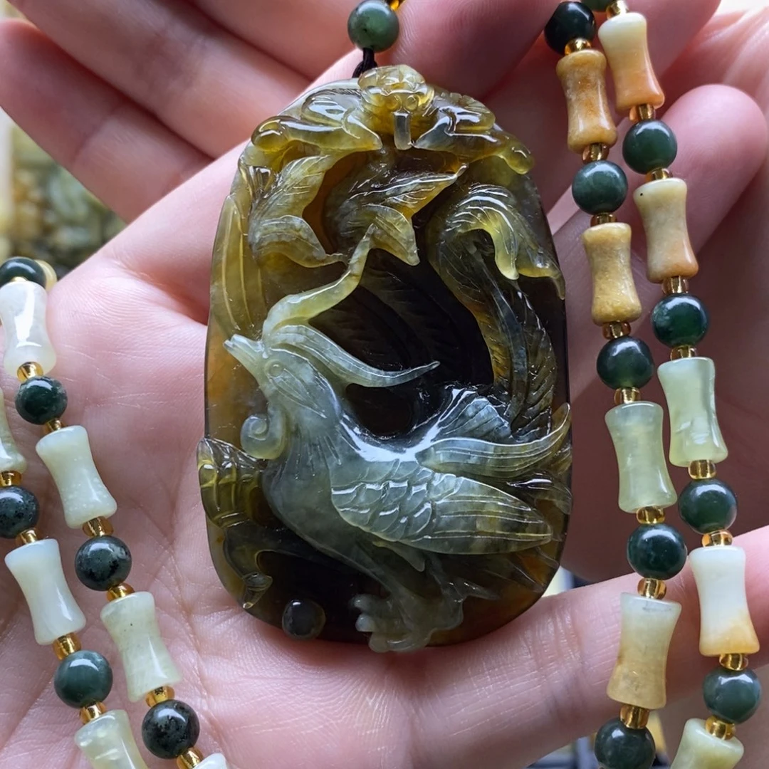 【闪购商品】岫玉颈饰未镶嵌凤凰