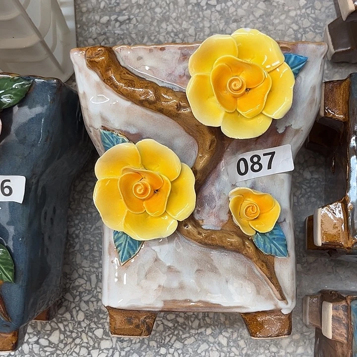 紫砂花盆粗陶材质多肉花盆