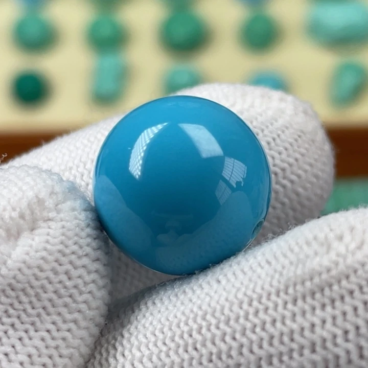 玻璃瓷高蓝卡15.9全品圆珠