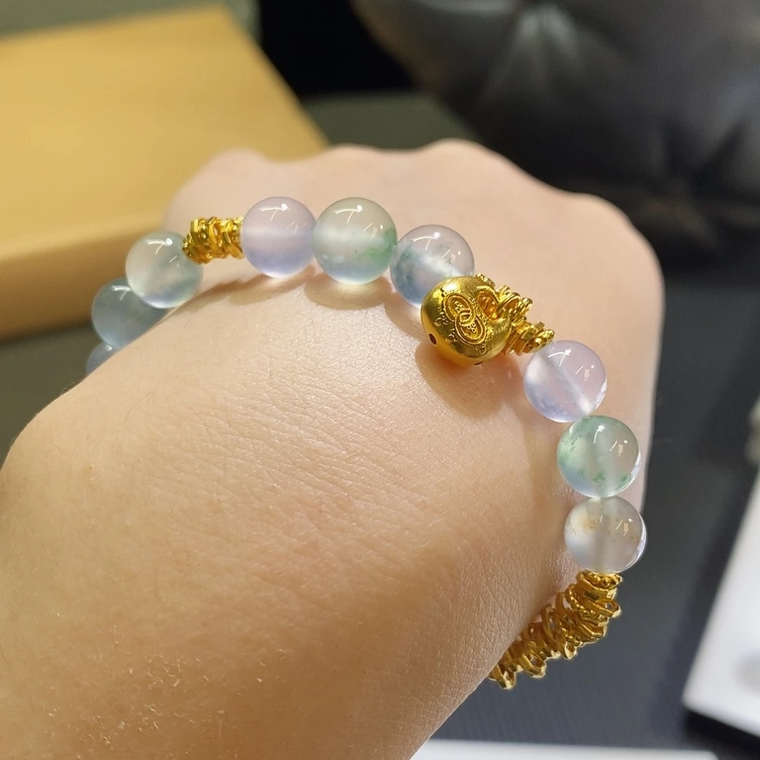 未镶嵌挂件翡翠飘花盘缠特价