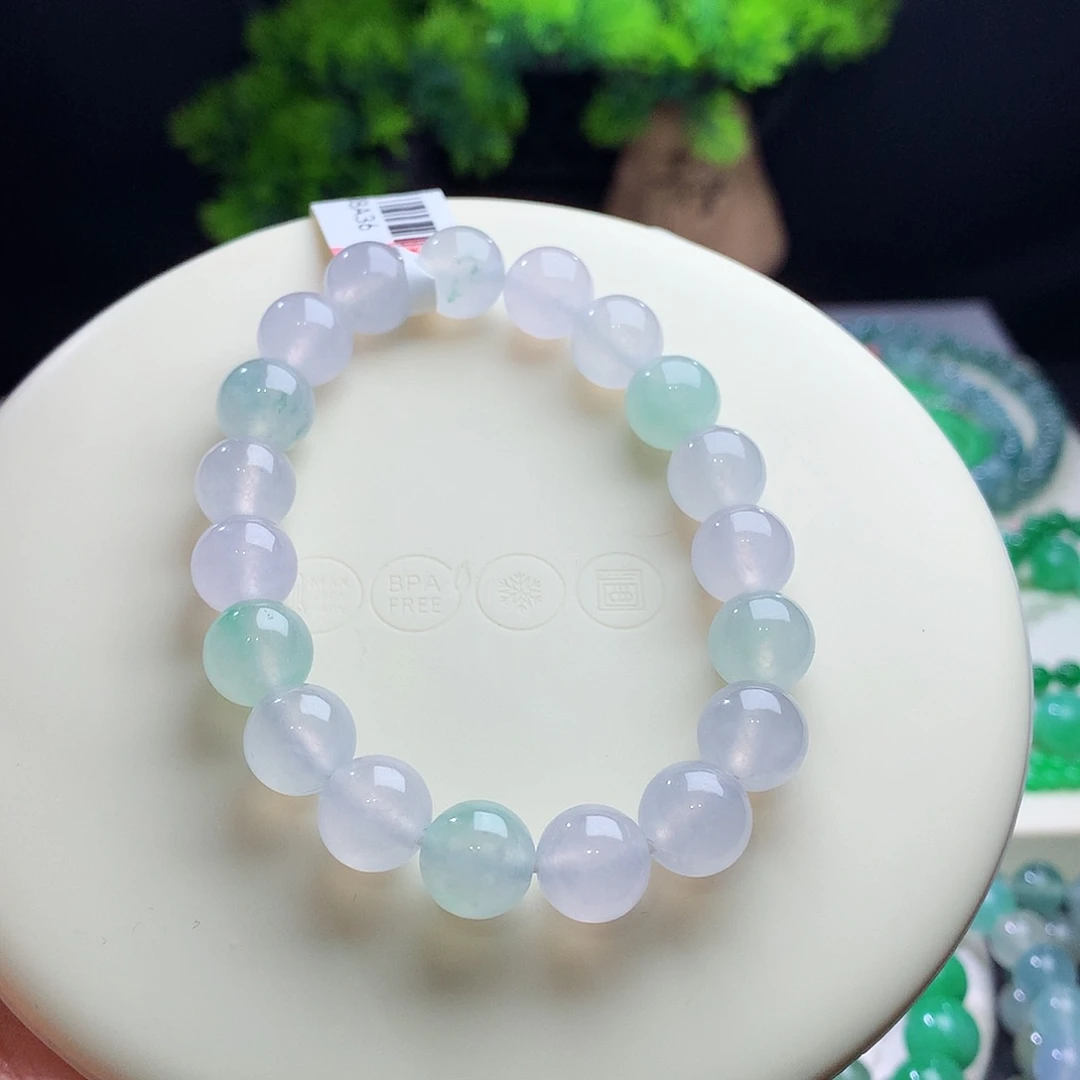 未镶嵌手串翡翠卡10mm冰幻彩