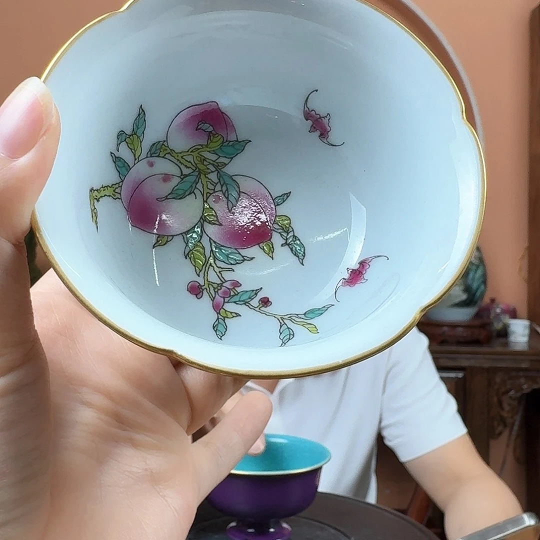 摆件景德镇陶瓷手工杯子