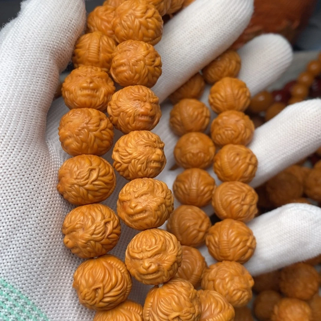 孤***念吊坠猴头核桃手串13