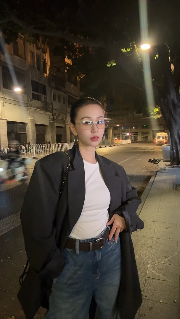 微爷同款 深灰色西装