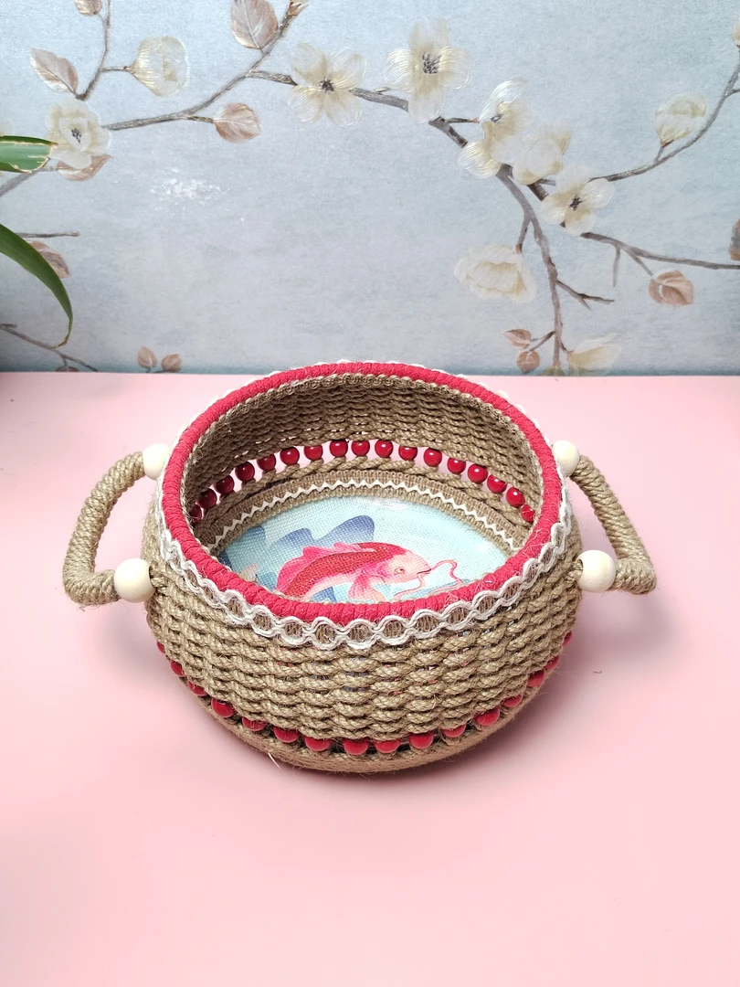 十月手工麻绳编织成品