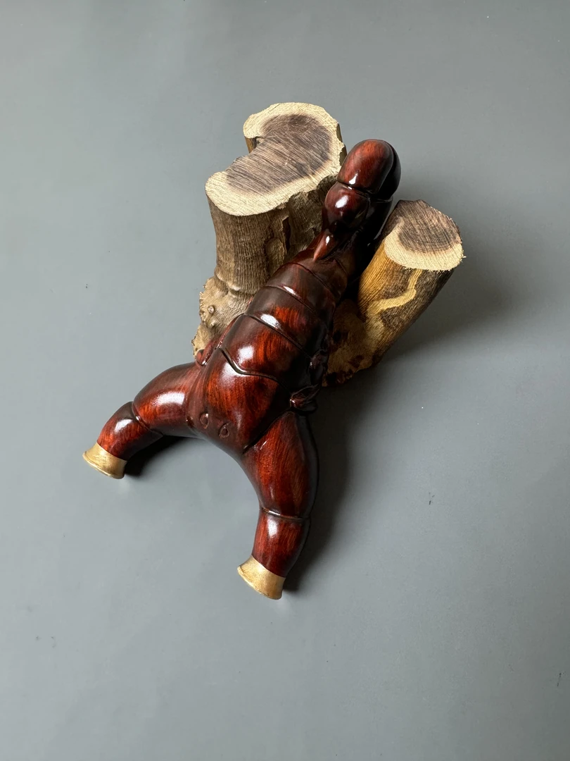 实木弹弓快压紫檀雕刻蝎子，外弓门75，撑头15（禁止爆弓门）