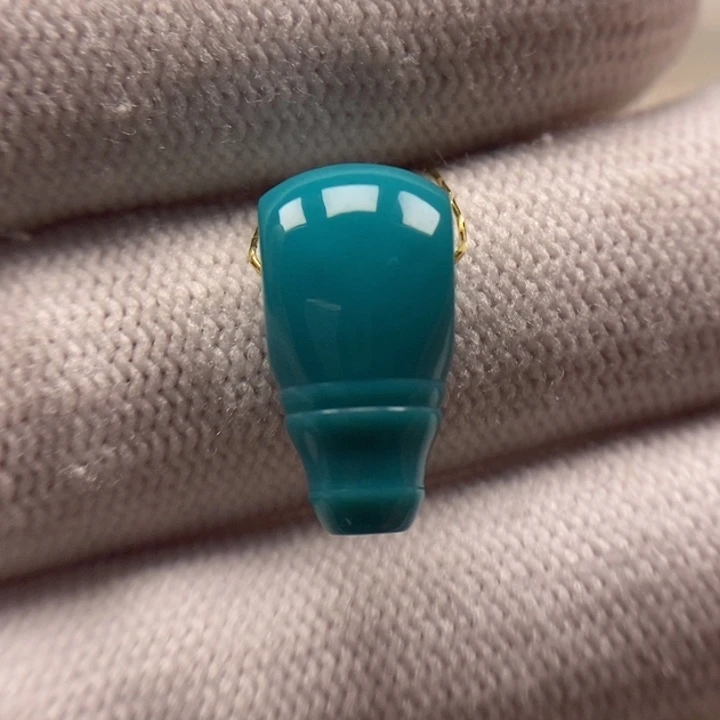 未镶嵌绿松石珠宝奇石三通8.4mmAA509