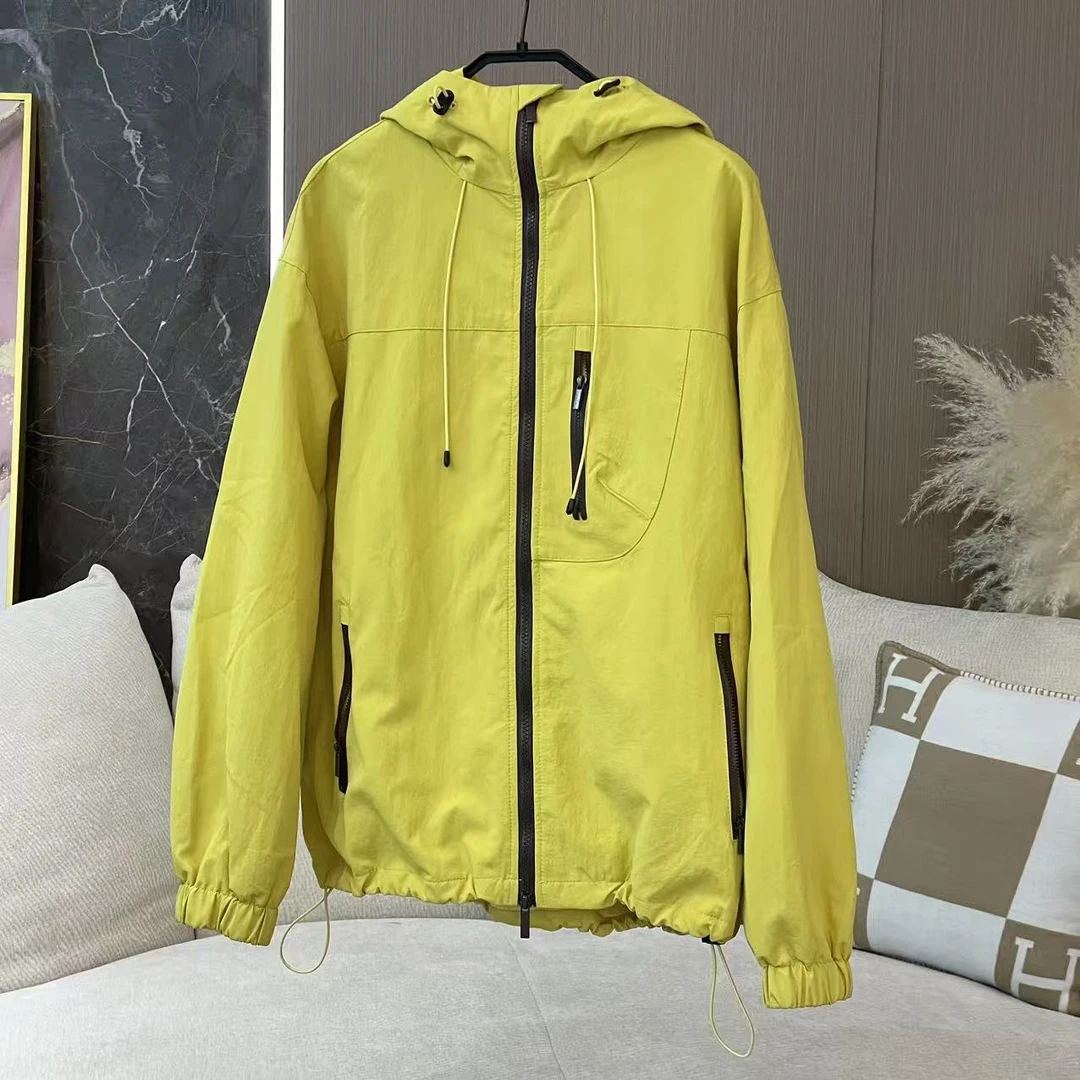 【多巴胺】秋季韩系潮版撞色拉链多巴胺户外连帽夹克冲锋外套 5284