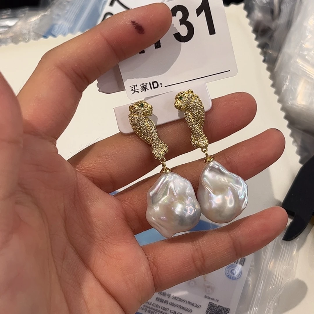 耳饰淡水珍珠合金