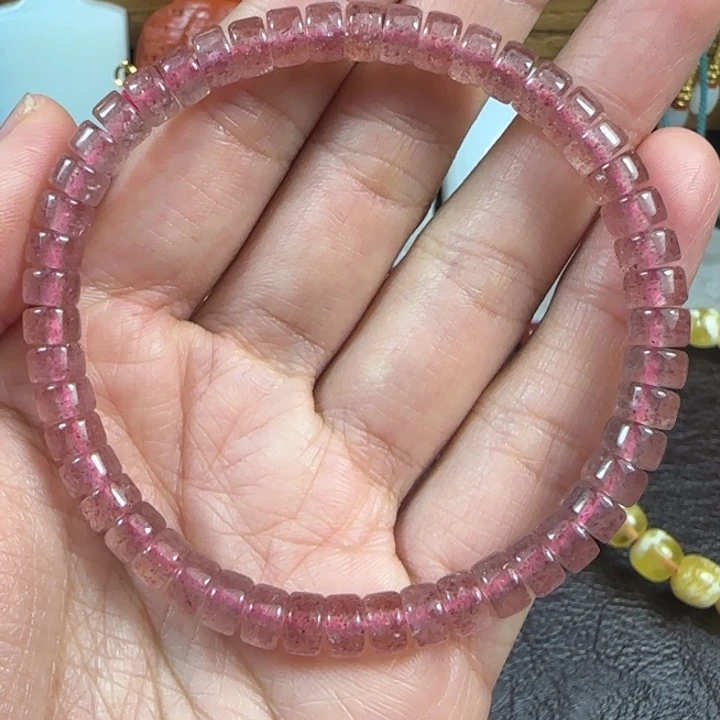 未镶嵌手串烟晶草莓晶