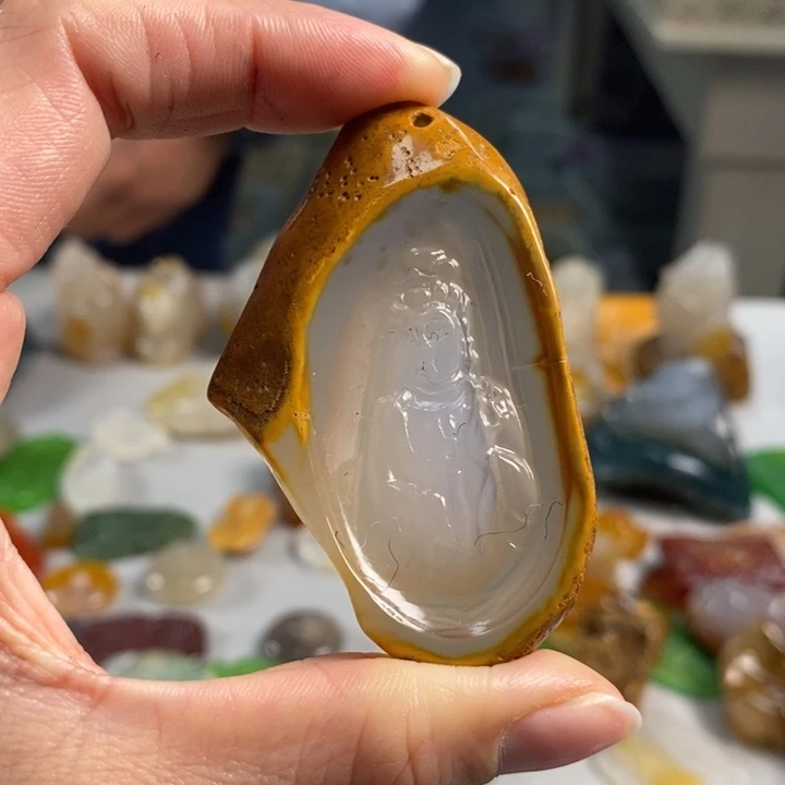 玛瑙/玉髓吊坠(不含链)未镶嵌