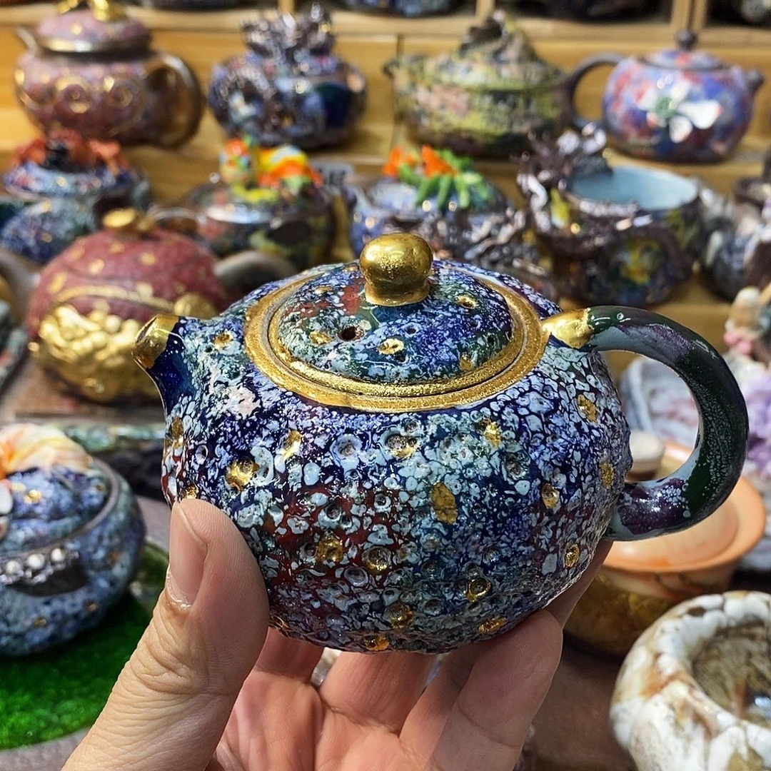 粗陶志野柴柴茶器