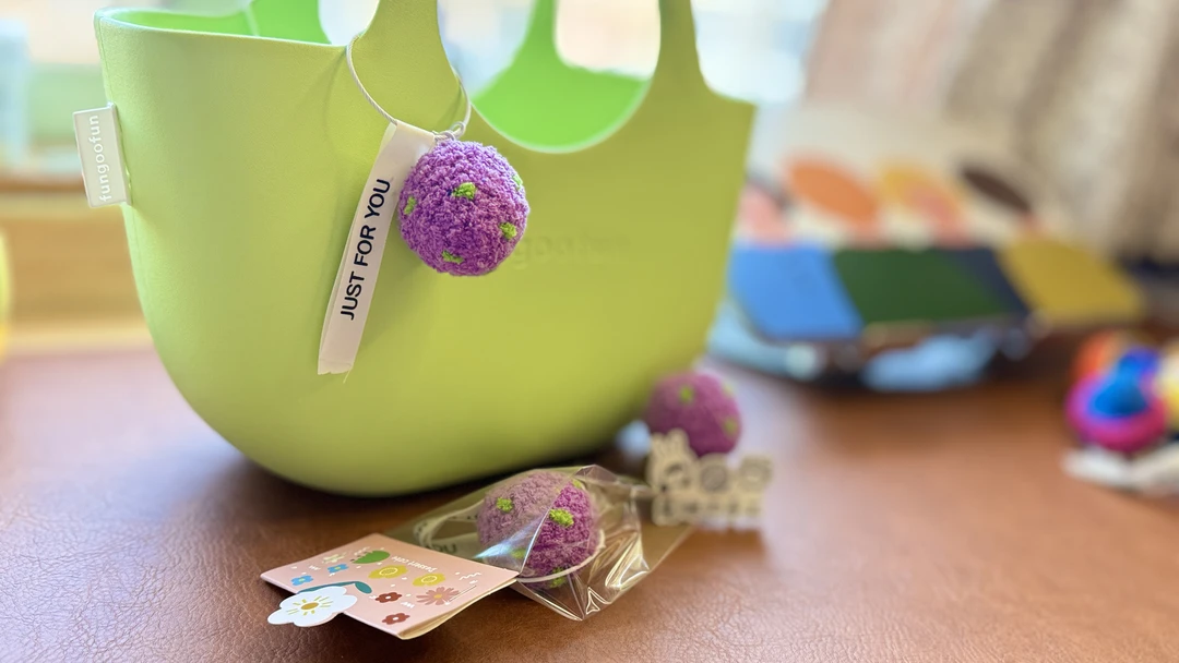 【现货】多巴胺毛线钩织挂件（夏日灵感菇——紫）