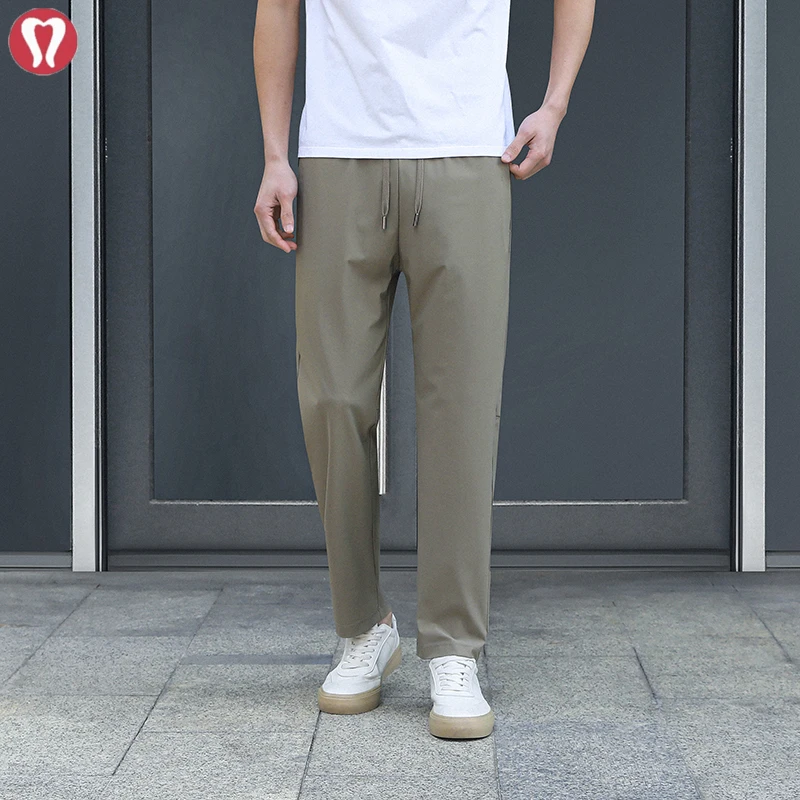 lulu夏季长裤透气速干时尚休闲运动裤户外多功能爆冰裤百搭商务