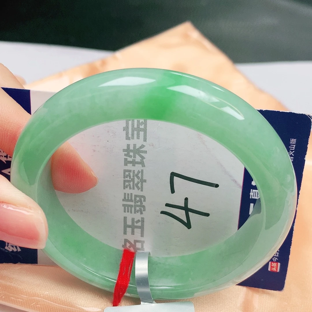 翡翠未镶嵌手镯缅甸天然a货翡翠手镯