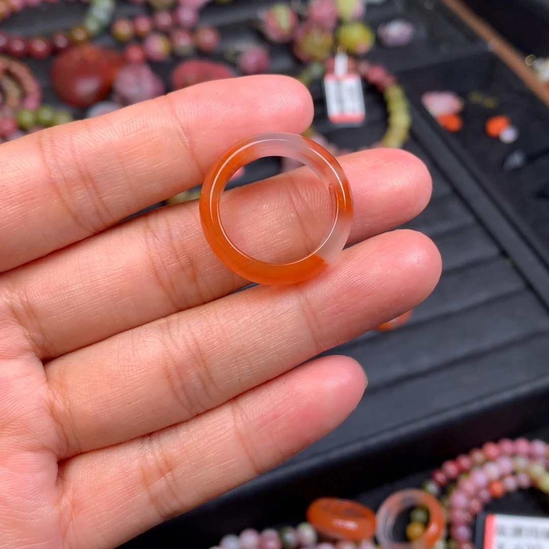 南红玛瑙未镶嵌戒指补差价