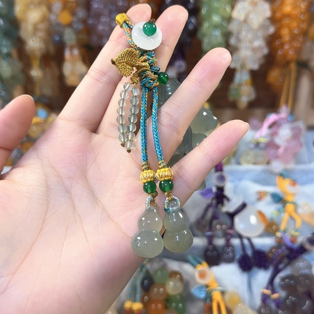 玛瑙/玉髓钥匙挂件未镶嵌✨****?