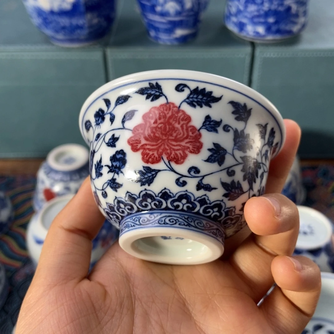 杯阳春白雪 四季花卉小压手