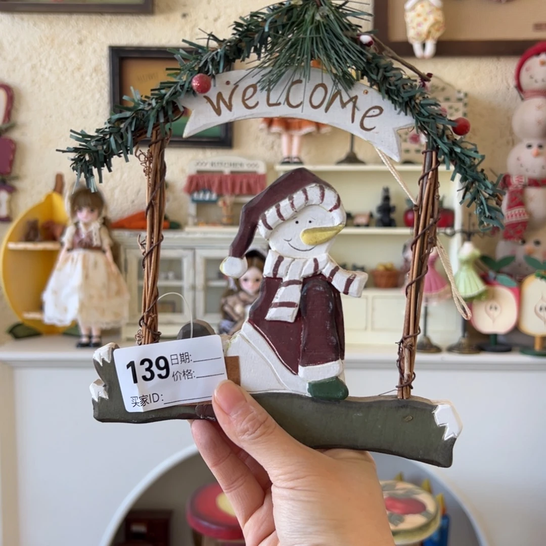 木默认微瑕微脏！外贸样品摆件挂件139