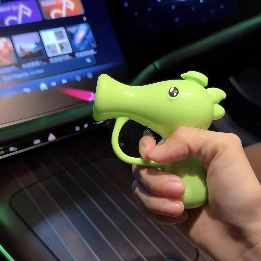 豌豆射手充气打火机创意个性送男友礼物送朋友送闺蜜防风火机搞怪