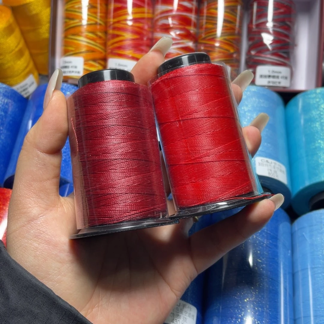 腈纶6股纯色圆蜡45g中国红酒红