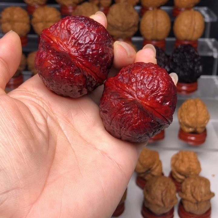 吊坠文玩核桃2七彩虎头元宝