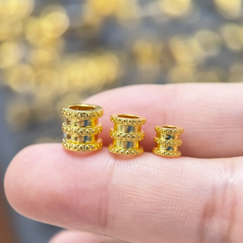 【金哆哆】足金999小蛮腰中空直管黄金手绳手串配件素金