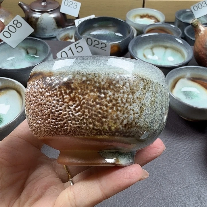 手工手作柴烧主人杯
