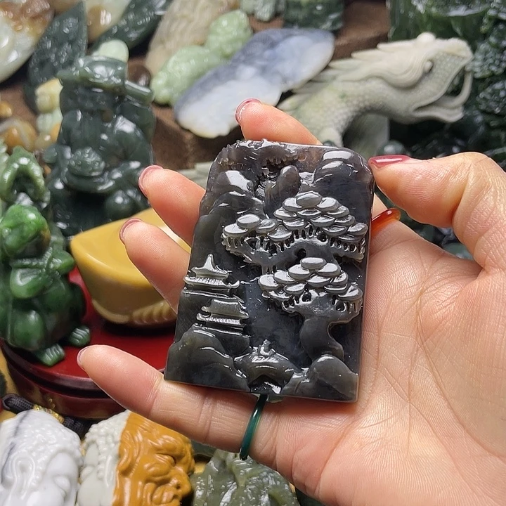 和田玉未镶嵌颈饰