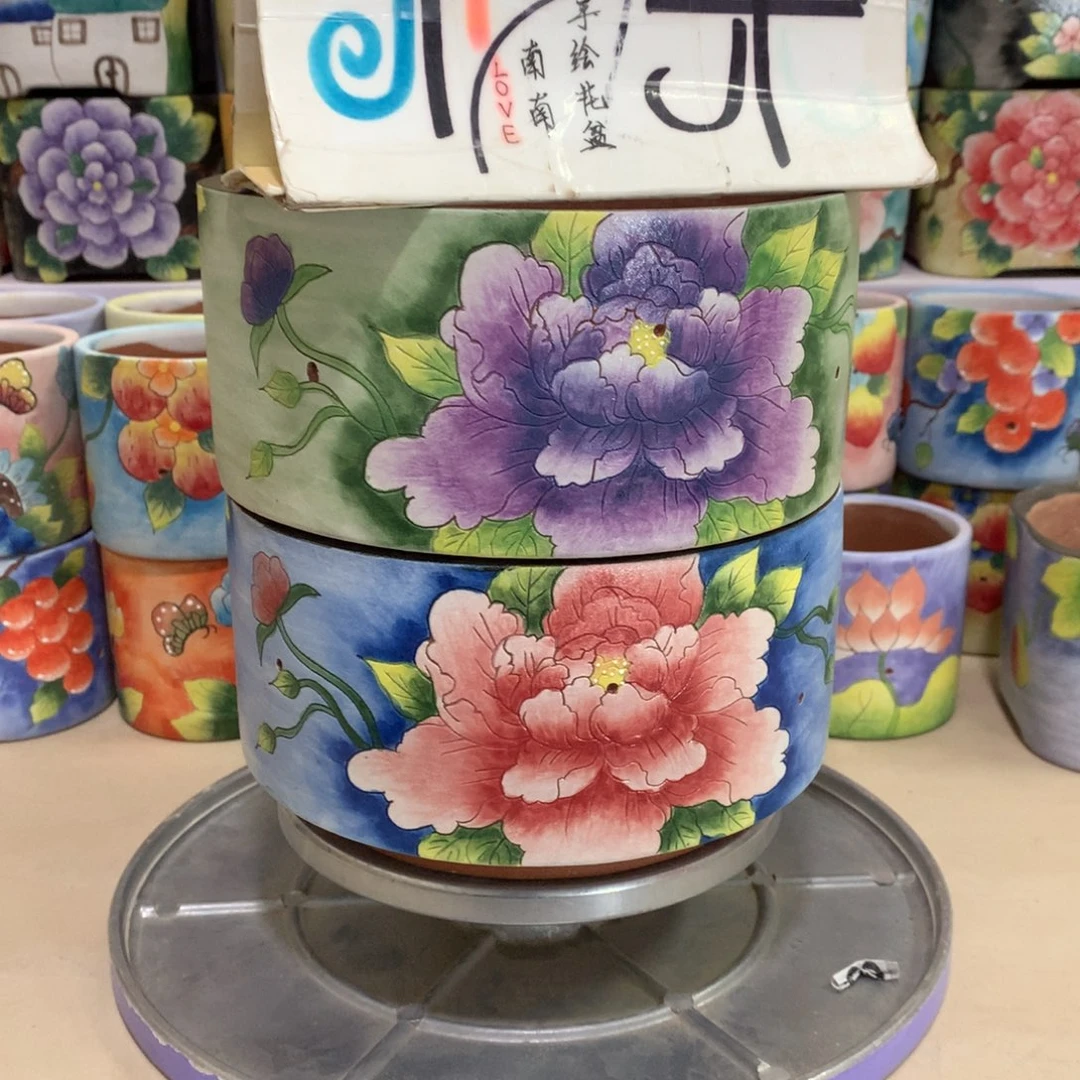 口15高9.5手工花盆