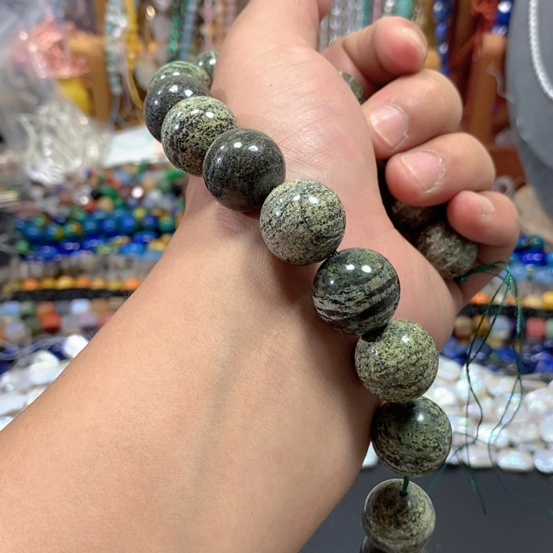 玛瑙/玉髓合金珠宝半成品银线条纹一条卡18mm