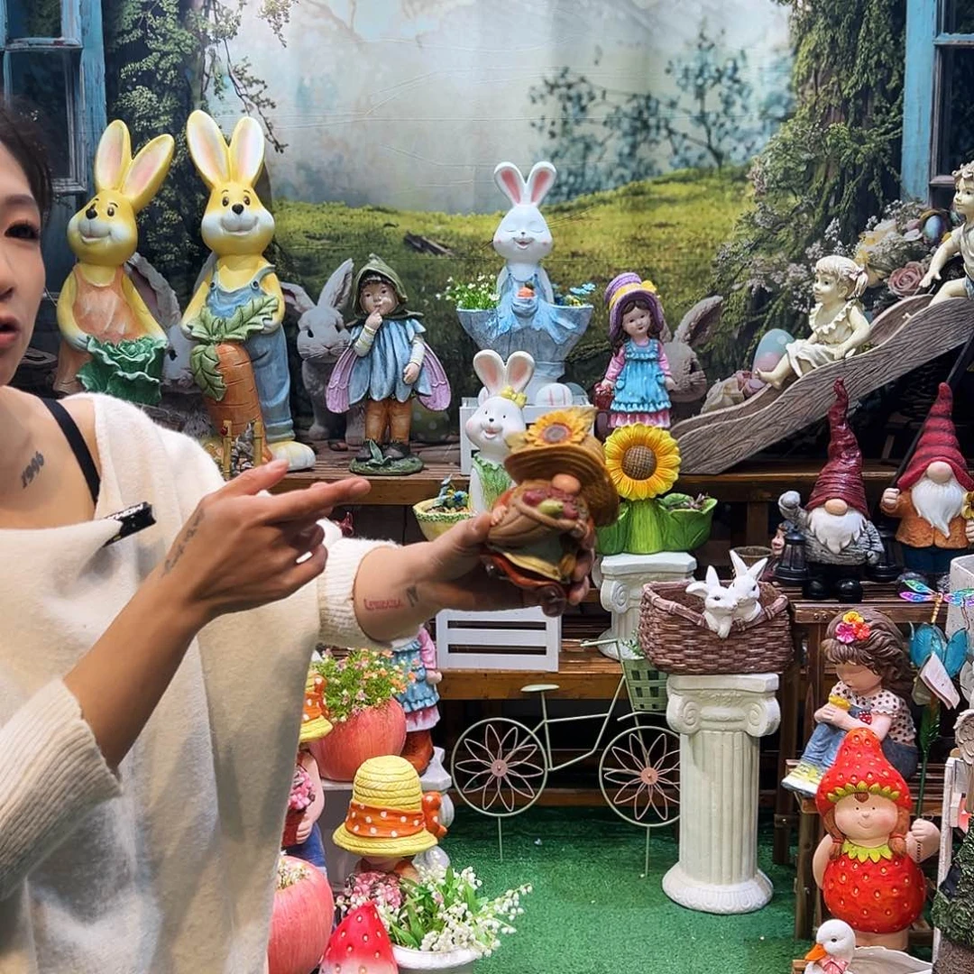 花园摆件红红火火