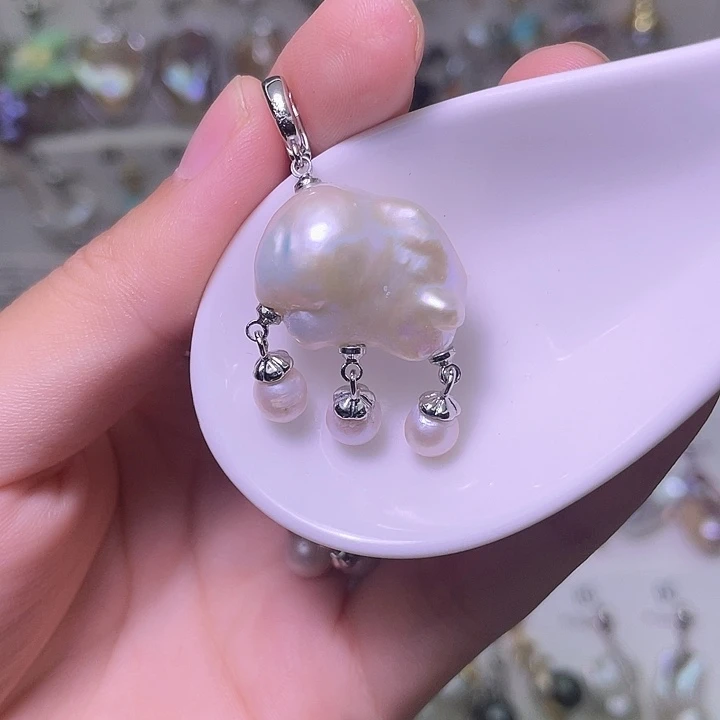 颈饰合金淡水珍珠40
