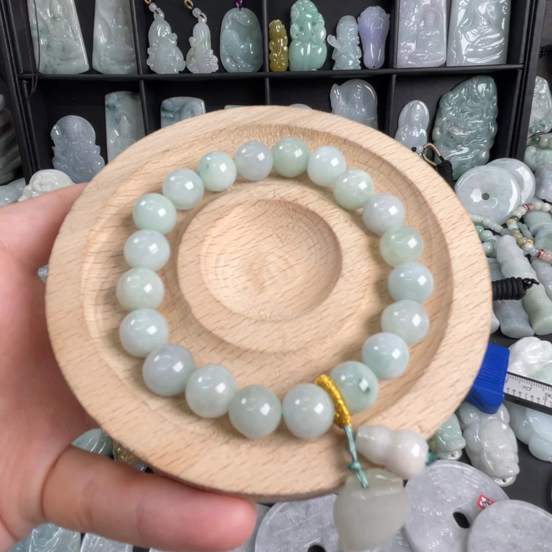 翡翠未镶嵌手链微瑕
