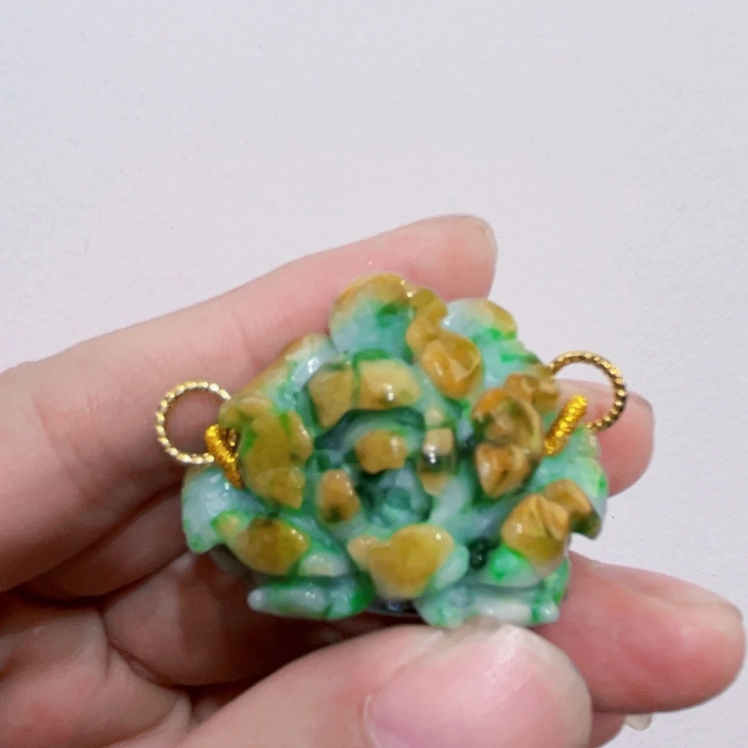 翡翠未镶嵌吊坠(赠链)代编织