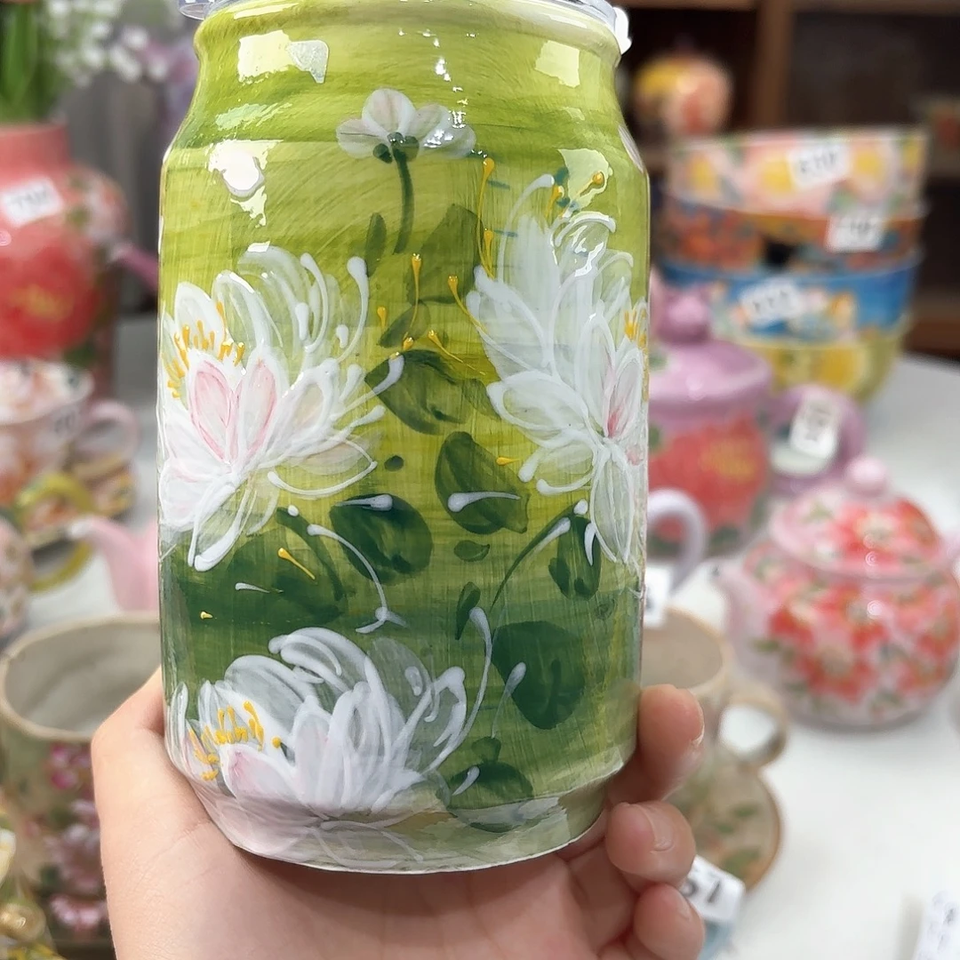 景德镇手绘高温釉下彩陶瓷茶具