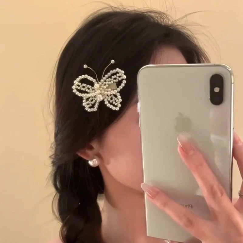 「致命温柔」复古蝴蝶发夹甜美精致发卡网红爆款仙女风发饰女