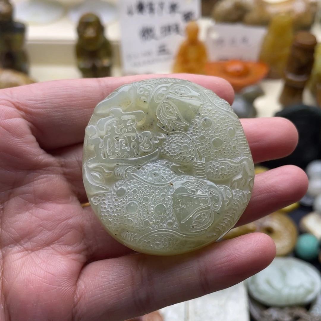 未镶嵌蛇纹石玉颈饰19
