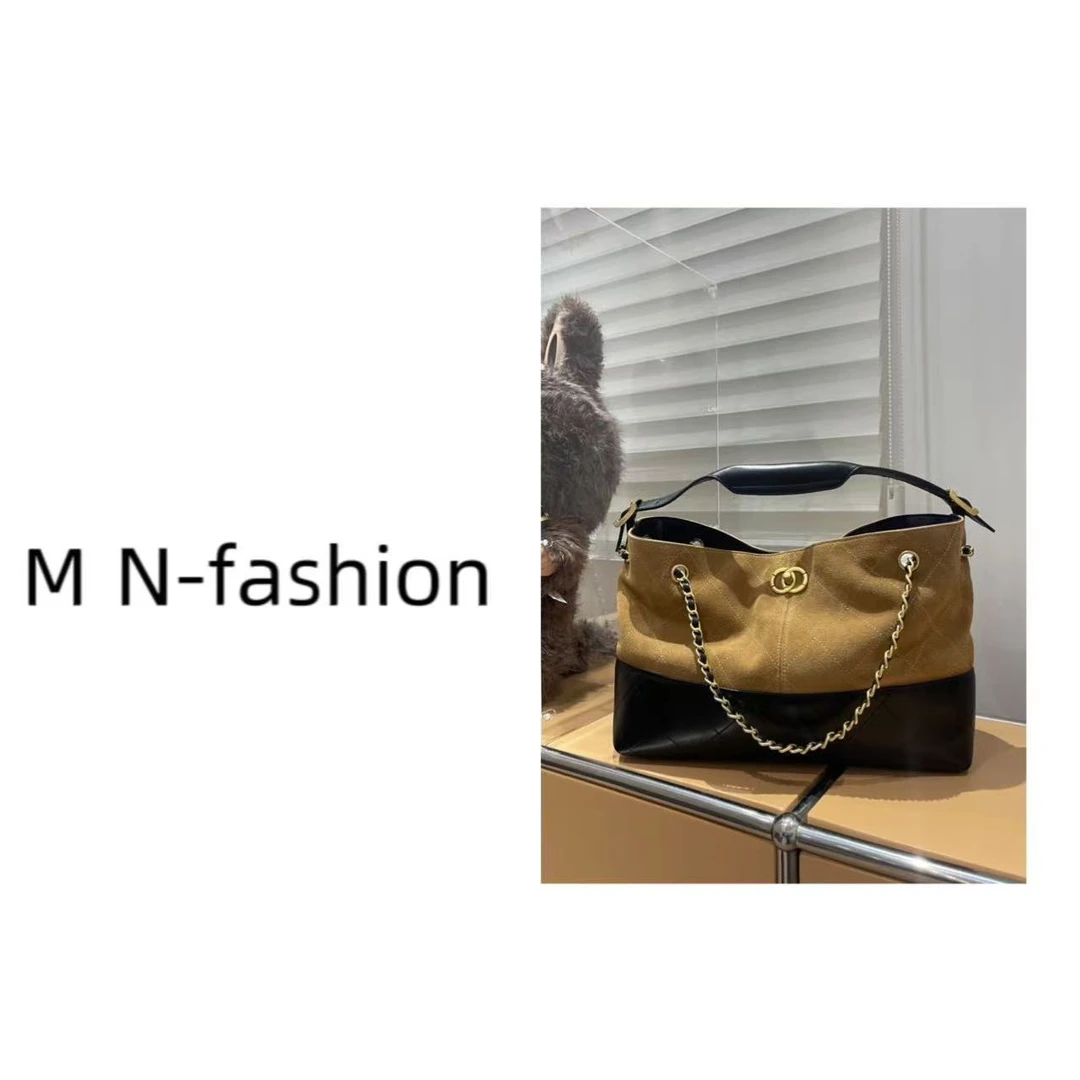 高定复古拼色包包8586