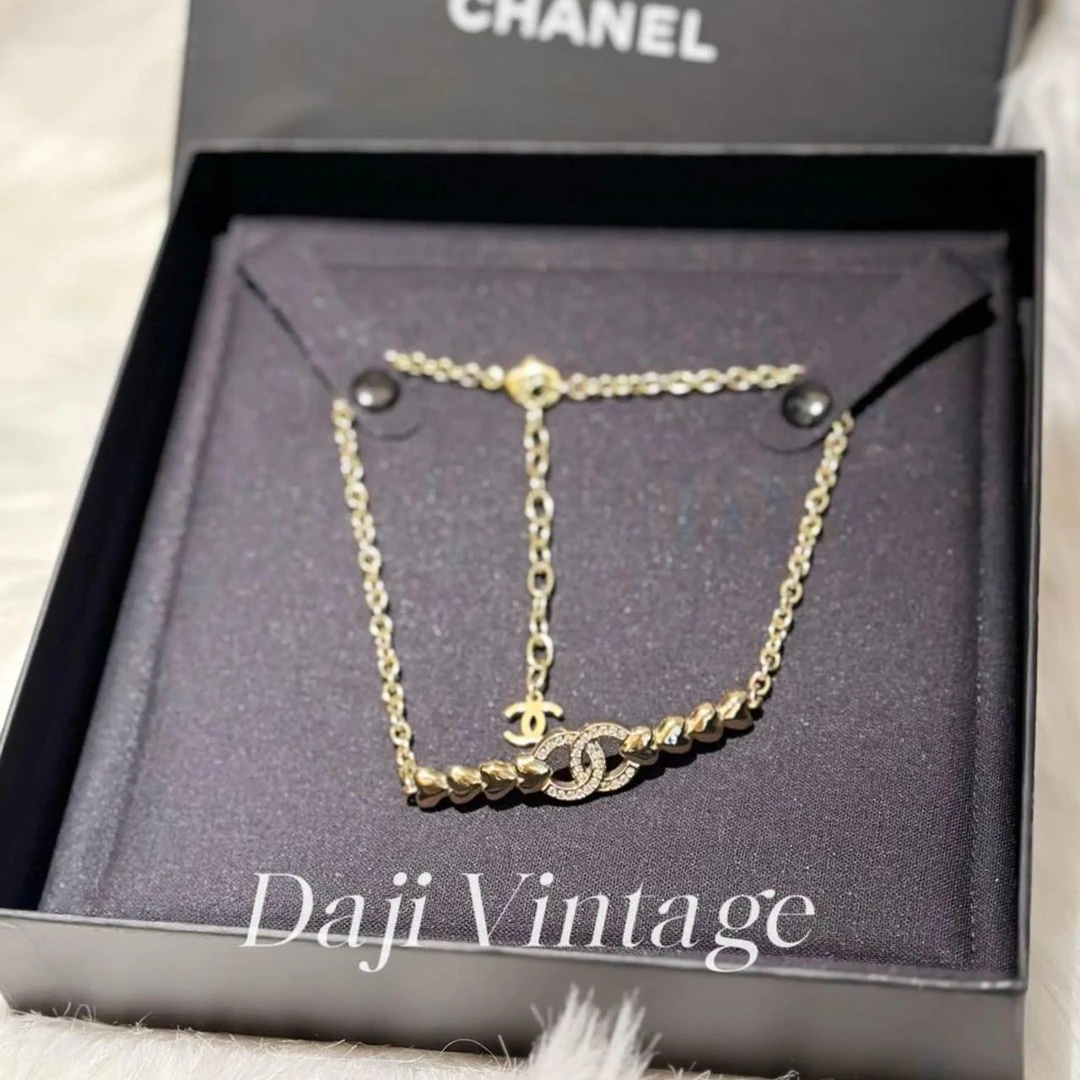 99新 Chanel/香奈儿 大吉中古/香奈儿23p爱心锁骨链项链
