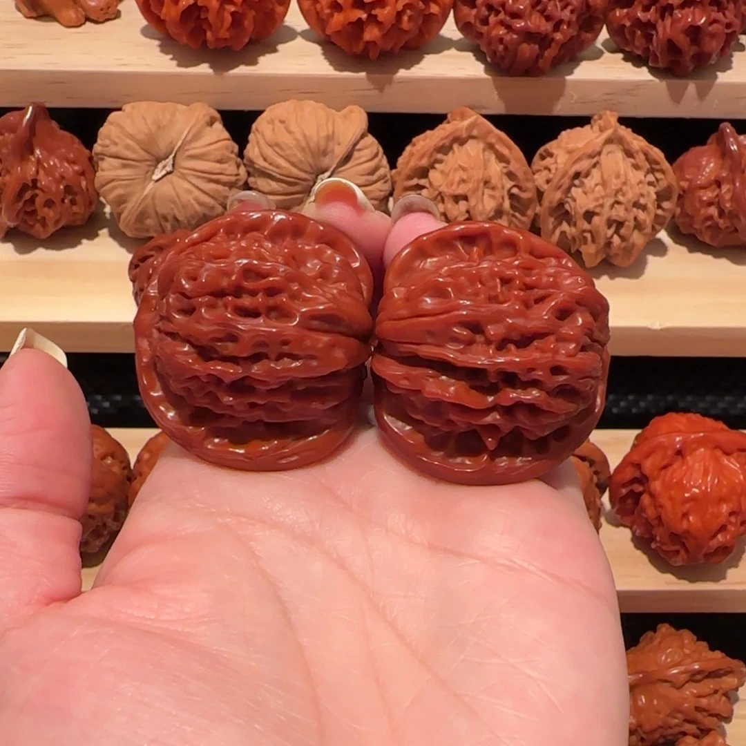 文玩核桃吊坠玉化四座楼41精品1824