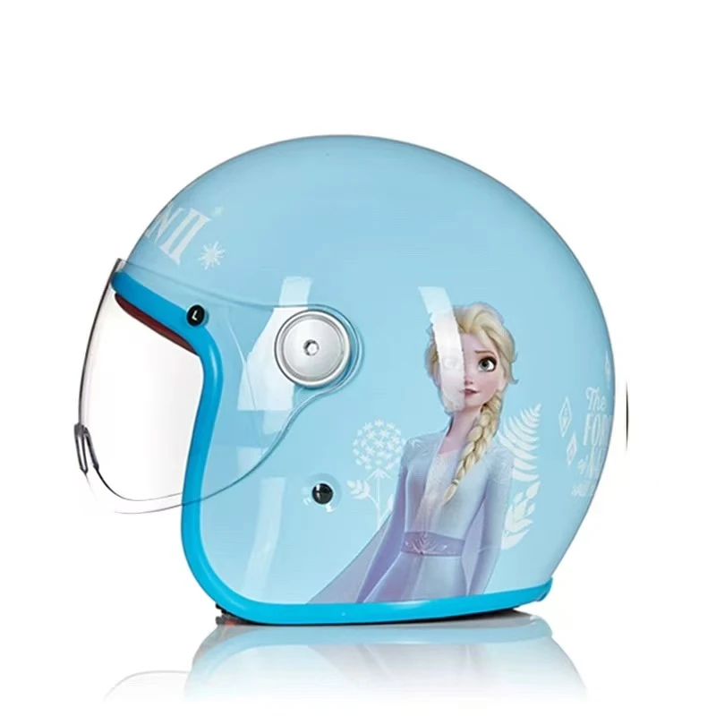 麦斯卡儿童头盔男孩摩托车半盔电动车女孩钢铁侠蜘蛛侠夏款3c认证