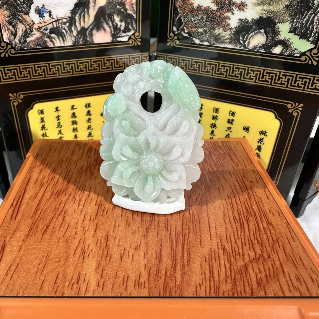 630-天然A货翡翠-花