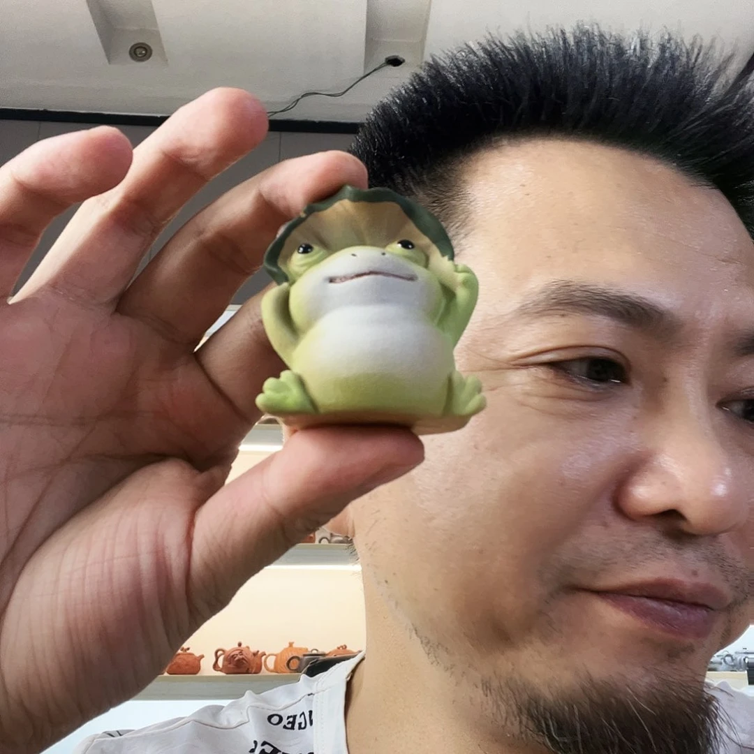 紫砂茶宠和*荷叶青蛙！