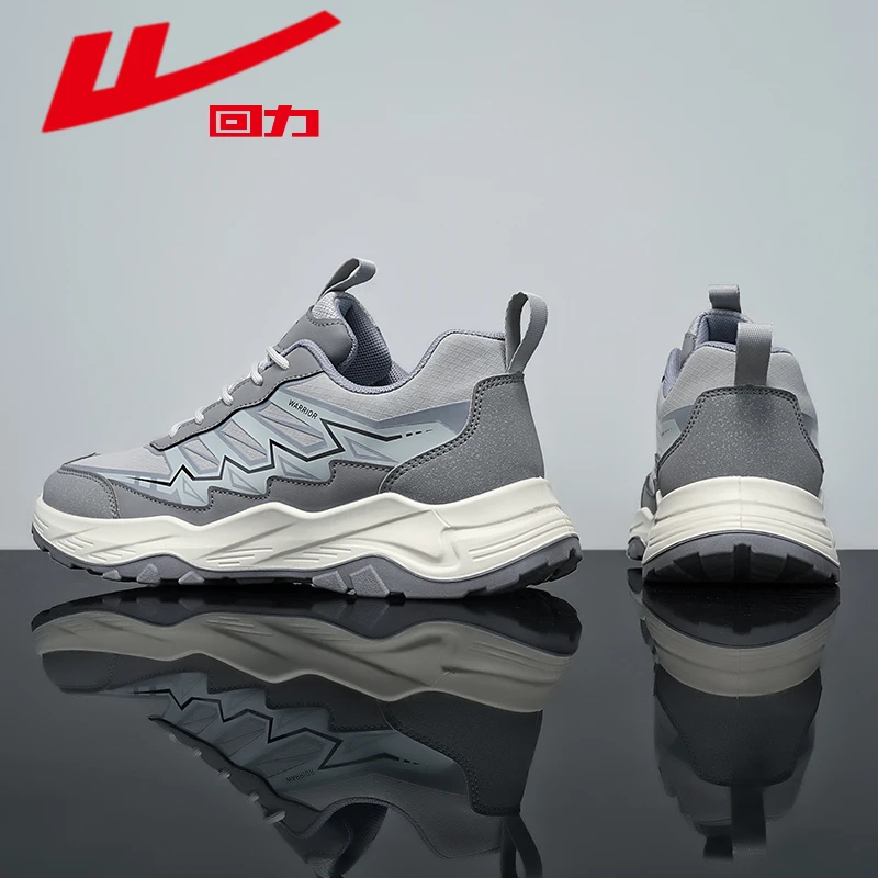 回力男鞋厚底复古新款皮网拼接潮流穿搭运动鞋休闲百搭男鞋鞋子