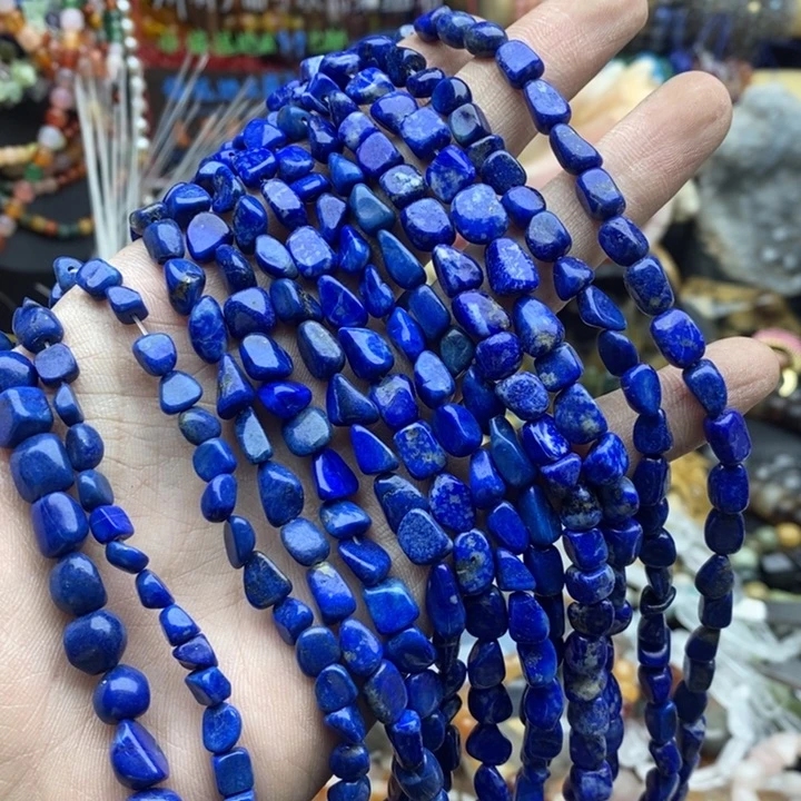 玛瑙/玉髓未镶嵌珠宝半成品一条天然青金石随行5-8mm蔷薇辉石