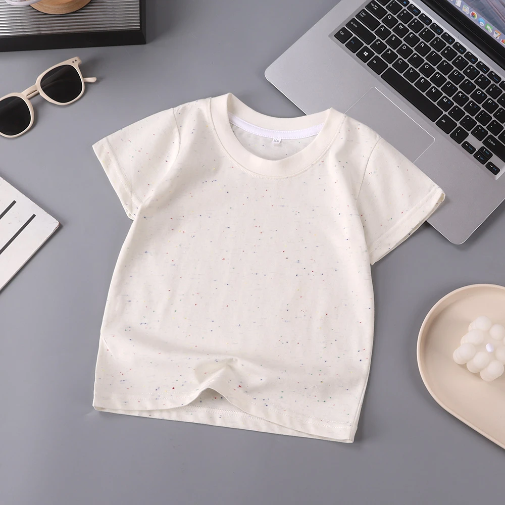 【高奢索罗娜】儿童短袖纯棉潮款爆款透气吸汗短袖帅气宽松休闲洋气