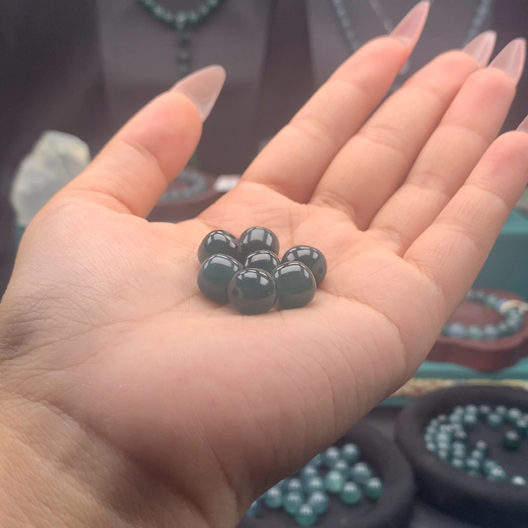 翡翠未镶嵌手链卡9.7mm老型珠多样性发一