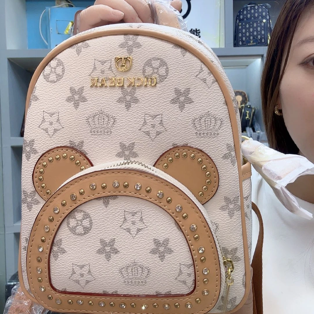 PVC9191梅花白小迷你双肩包