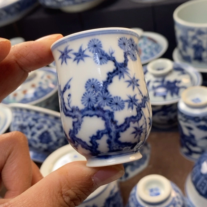 【闪购商品】景德镇青花主人杯